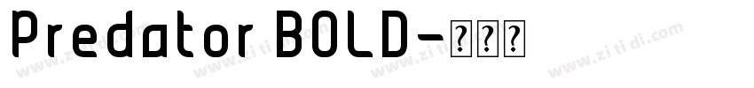 Predator BOLD字体转换